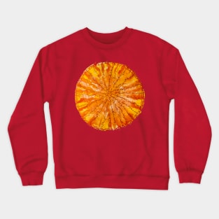 Orange Sun Mandala Crewneck Sweatshirt